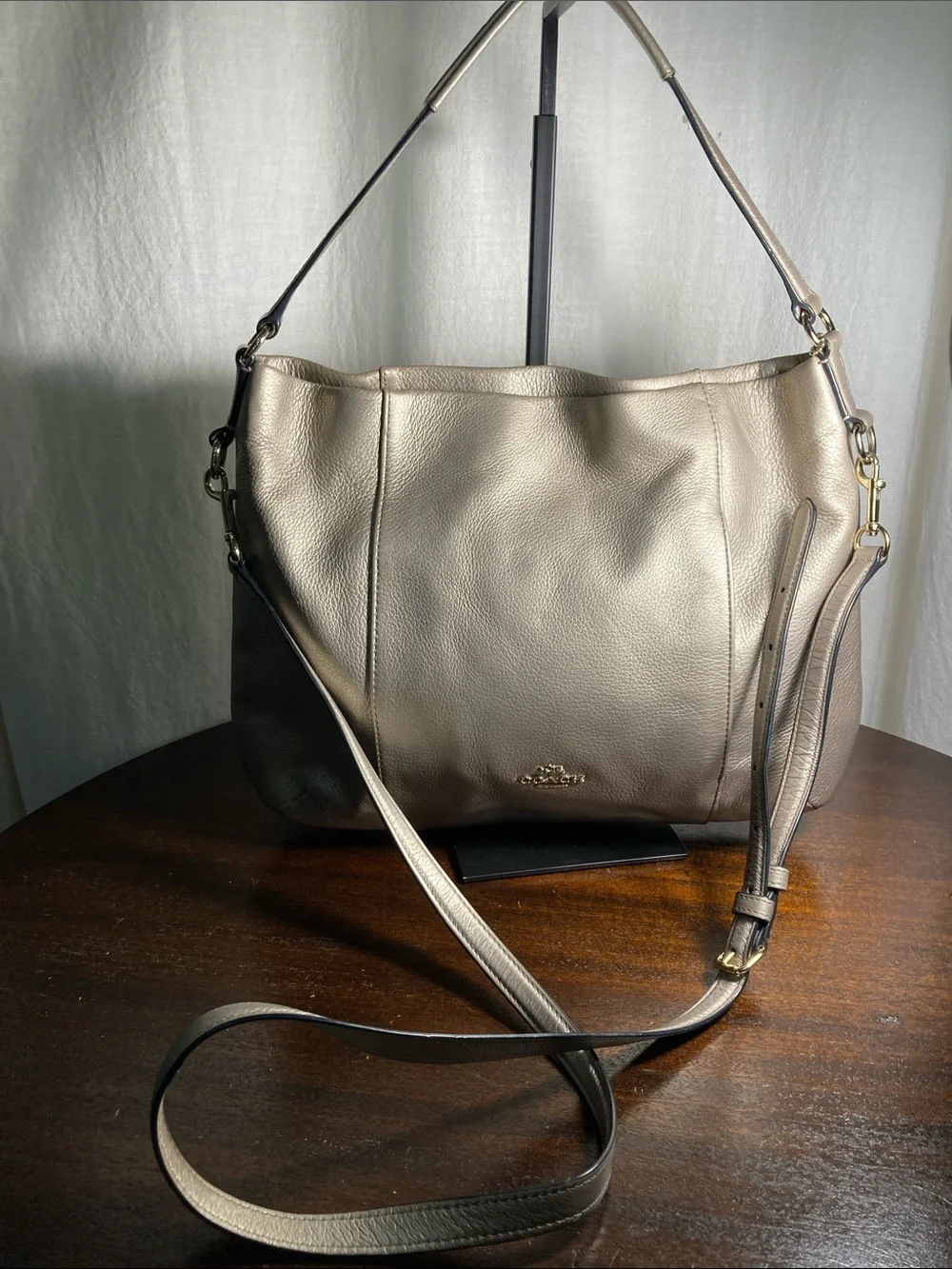Coach Isabelle 2 way carry Pebbled Leather Shoulder or crossbody or tote
